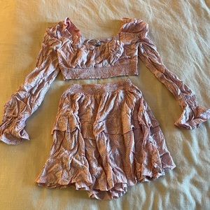 Pink Floral 2-Piece Set